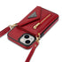 iPhone 14 Plus lanyard 2 in 1 Leather card bag case card slots