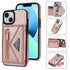 iPhone 14 Plus lanyard 2 in 1 Leather card bag case card slots