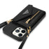 iPhone 14 Pro lanyard 2 in 1 Leather card bag case card slots