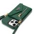 iPhone 14 Pro lanyard 2 in 1 Leather card bag case card slots