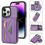 iPhone 14 Pro lanyard 2 in 1 Leather card bag case card slots