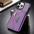 iPhone 14 Pro lanyard 2 in 1 Leather card bag case card slots