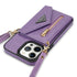 iPhone 14 Pro lanyard 2 in 1 Leather card bag case card slots