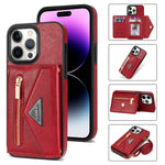 iPhone 14 Pro lanyard 2 in 1 Leather card bag case card slots