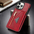 iPhone 14 Pro lanyard 2 in 1 Leather card bag case card slots