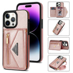 iPhone 14 Pro Max lanyard 2 in 1 Leather card bag case card slots