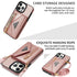 iPhone 14 Pro Max lanyard 2 in 1 Leather card bag case card slots