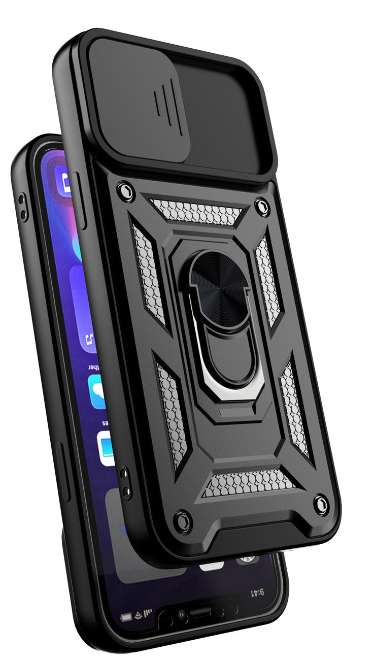 iPhone 14 Pro Max Sliding window with kickstand Phone Case