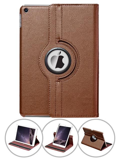 360 Degrees Rotating Leather Standing Case for iPad Mini 3