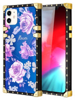 iPhone 12 Mini (5.4") TPU Blue Light Effect Luxury Big Rose Fashion Case