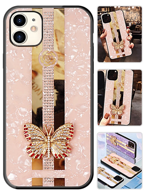 iPhone 11 Case (6.1") Butterfly Bling Bling TPU Luxury Phone Case