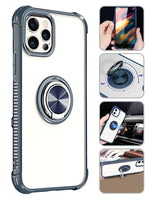 Transparent Ring Magnetic GPS car mount Phone Holder Case for iPhone 11 Pro (5.8") Case