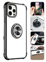Transparent Ring Magnetic GPS car mount Phone Holder Case for iPhone 11 Pro (5.8") Case