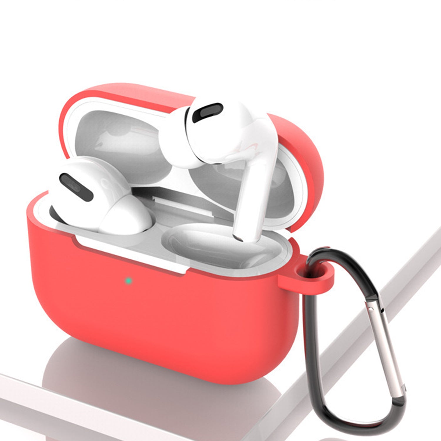 AirPods Pro Case Cover with Carabiner Silicone Compatible with Apple AirPods Pro 2019