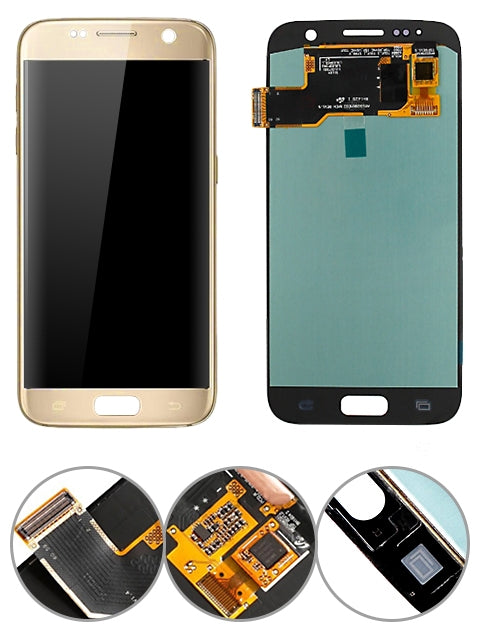 OLED Replacement Display with Touch Screen for Samsung Galaxy S7 (5.1") - Gold