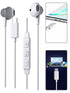 Type C Earphone with Microphone and Volume Control -White