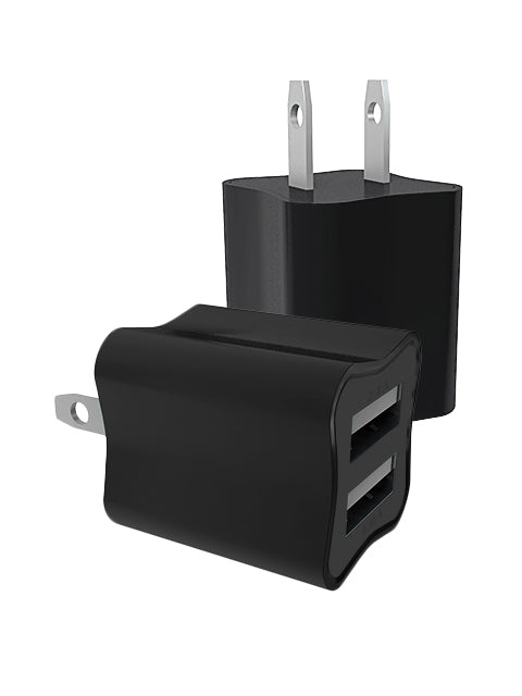 Dual Port(2.1A +1.0A) Travel USB Block Cube Wall Power Adapter