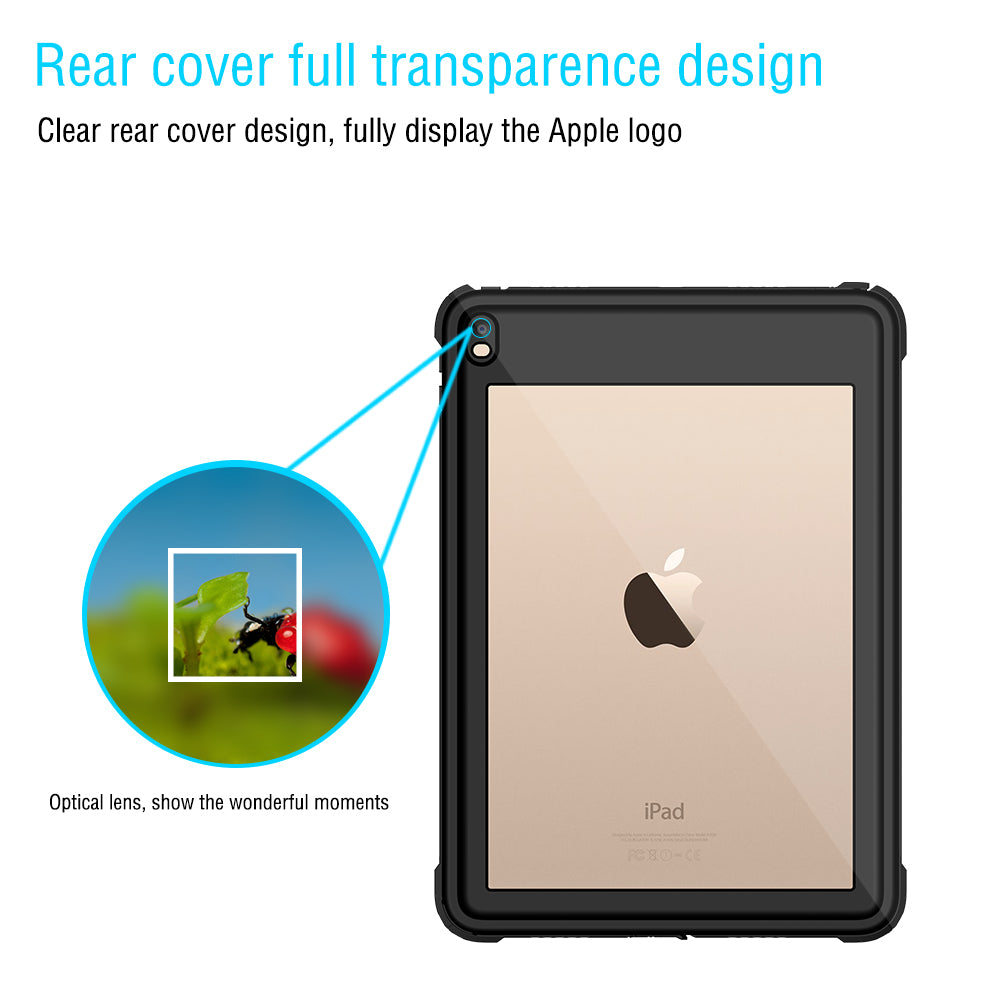 Apple iPad Pro (10.5'') 360 Full Protective Waterproof Case with Built-in Screen Fingerprint Protector